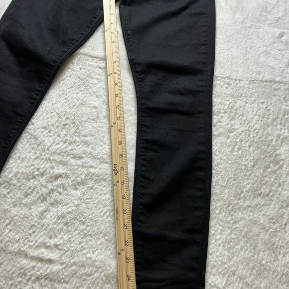 Express Black Skinny Jeans with Modern Tapered Design - Picture 6 of 8
